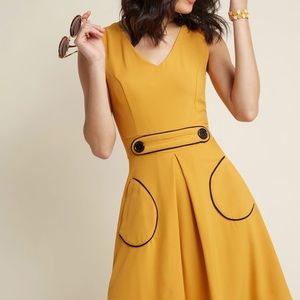Smak Parlour Marigold Retro A-Line Dress